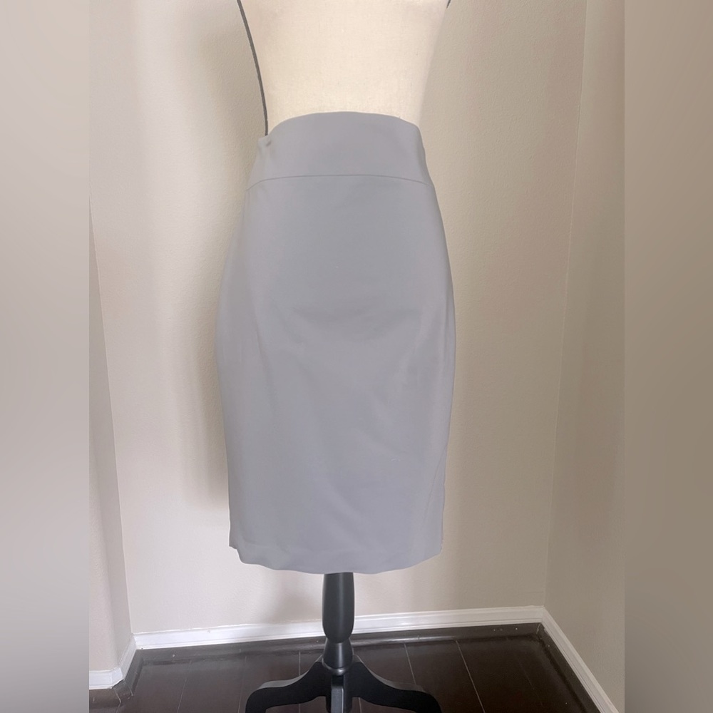 Express Gray Pencil Skirt With Zipper Detail - Size 6